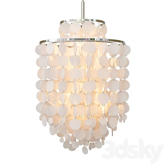 Fun Mother of Pearl Pendant 3D Model