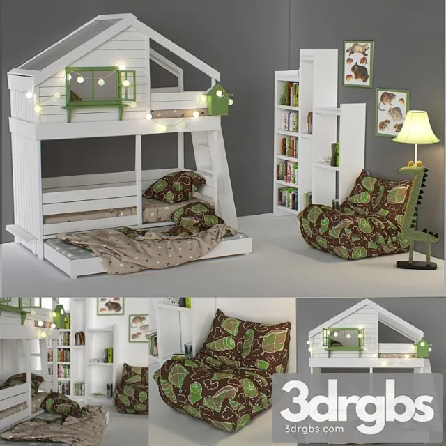 Funiture Children 8 3D Model Download