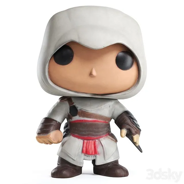 Funko POP Altair 3D Model Funko POP Altair 3D Model
