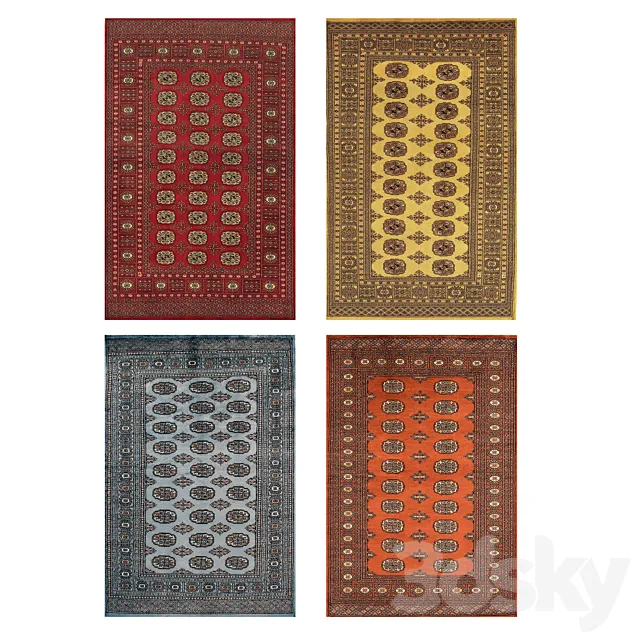 Fur Carpet 35 3D Model Fur Carpet 35 3D Model