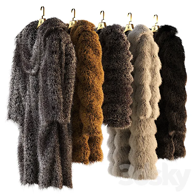 Fur coats 3DModel