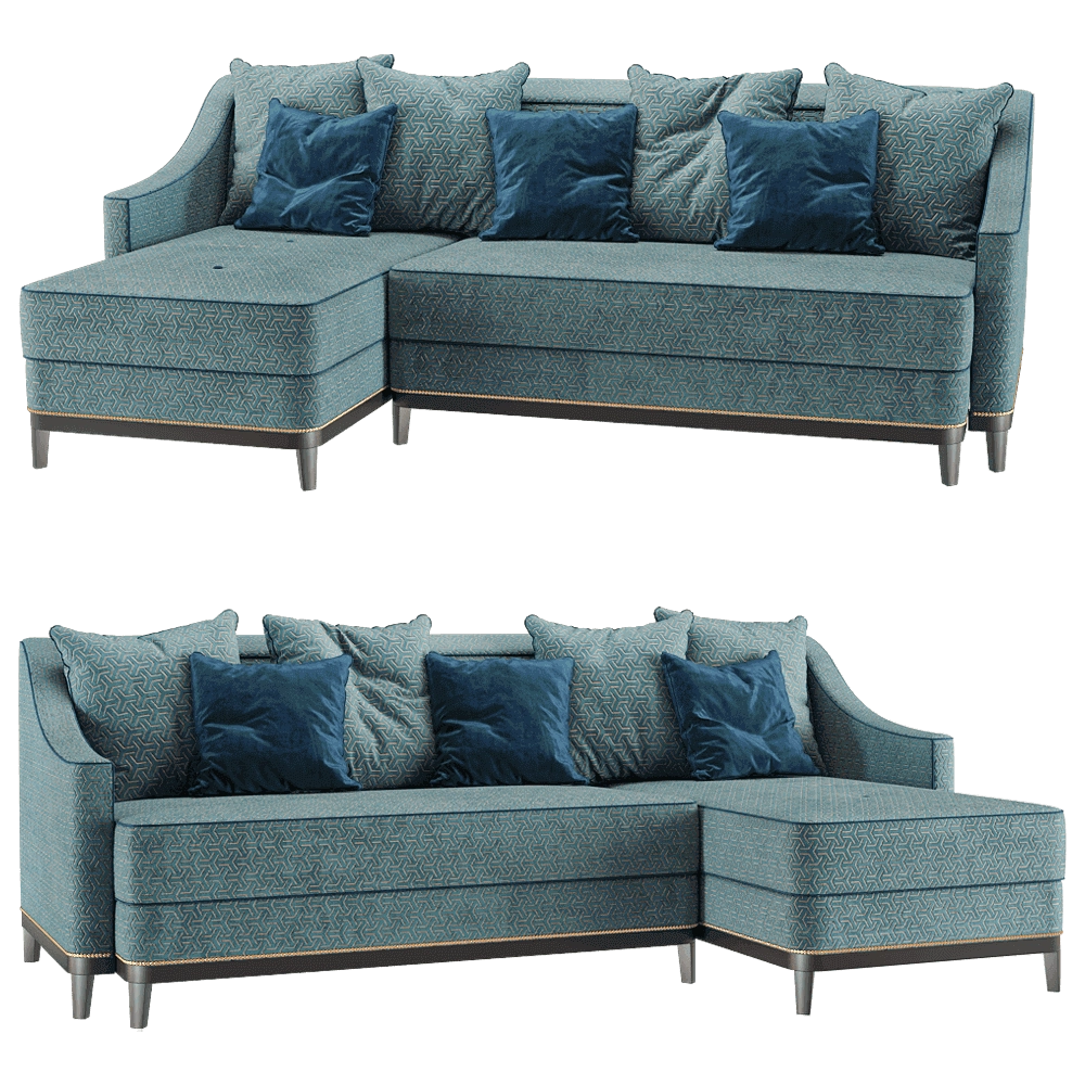 Furman – Corner sofa bed Luna 3D Model Furman – Corner sofa bed Luna 3D Model