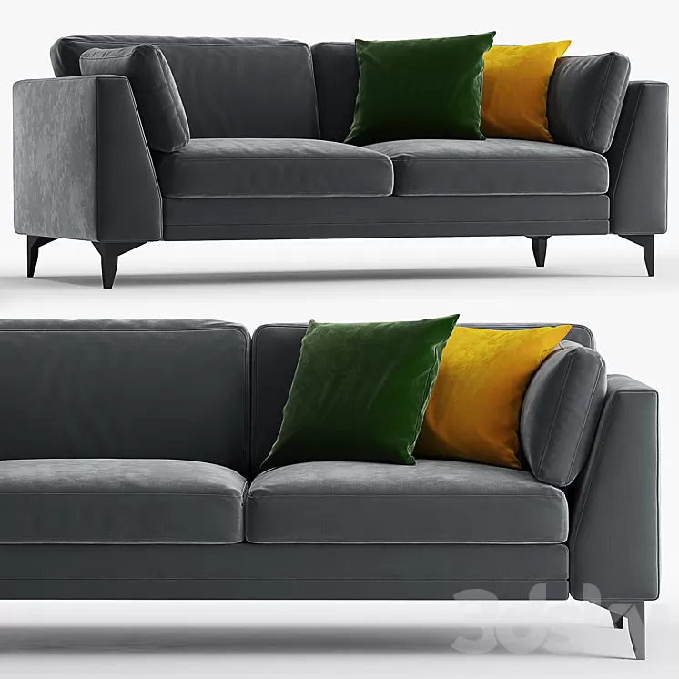 Furninova Avignon sofa 2 seats 3D Model Furninova Avignon sofa 2 seats 3D Model