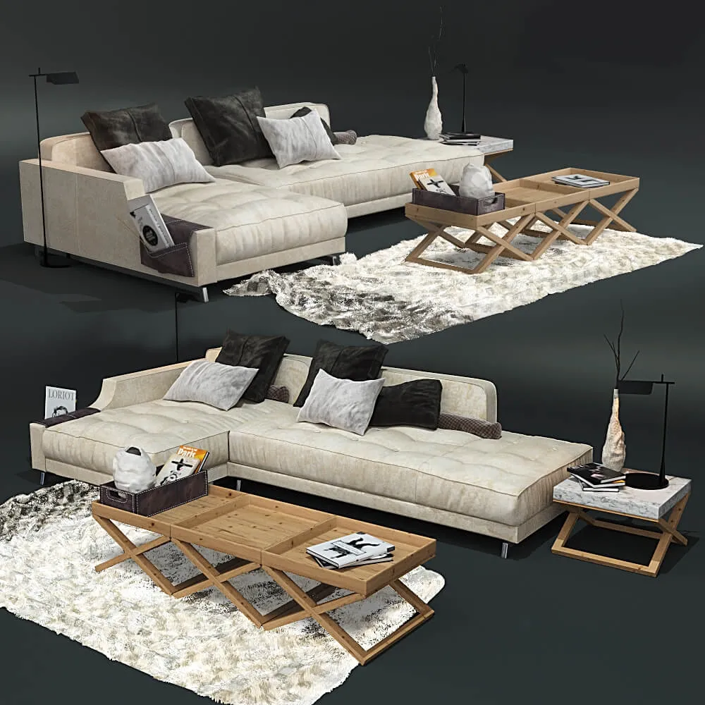 furniture – 310 Sofa Vibieffe Identify 3D Model