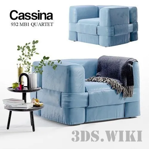 furniture – 932 MB1 QUARTET Cassina 3D Model