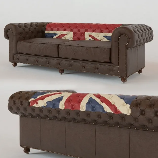 furniture – 98 Kensington Union Jack Sofa 3D Model