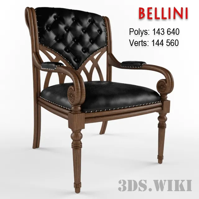 furniture – A leather arm-chair is Albion 3D Model furniture – A leather arm-chair is Albion 3D Model