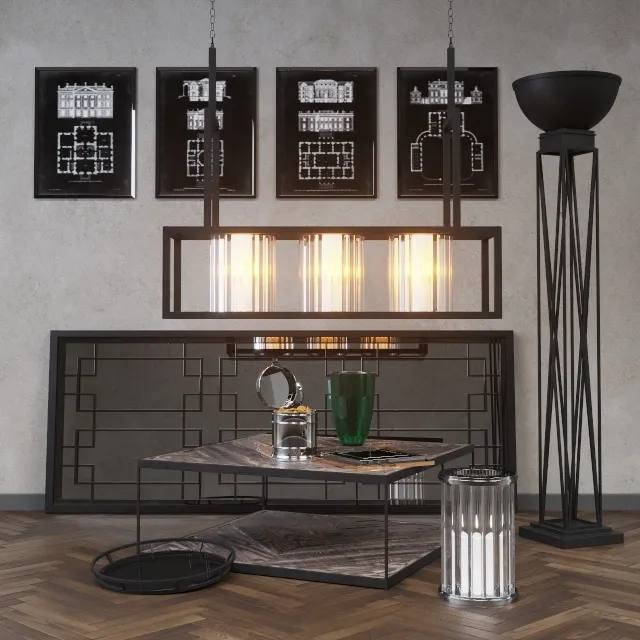 furniture – Accessories set 3D Model