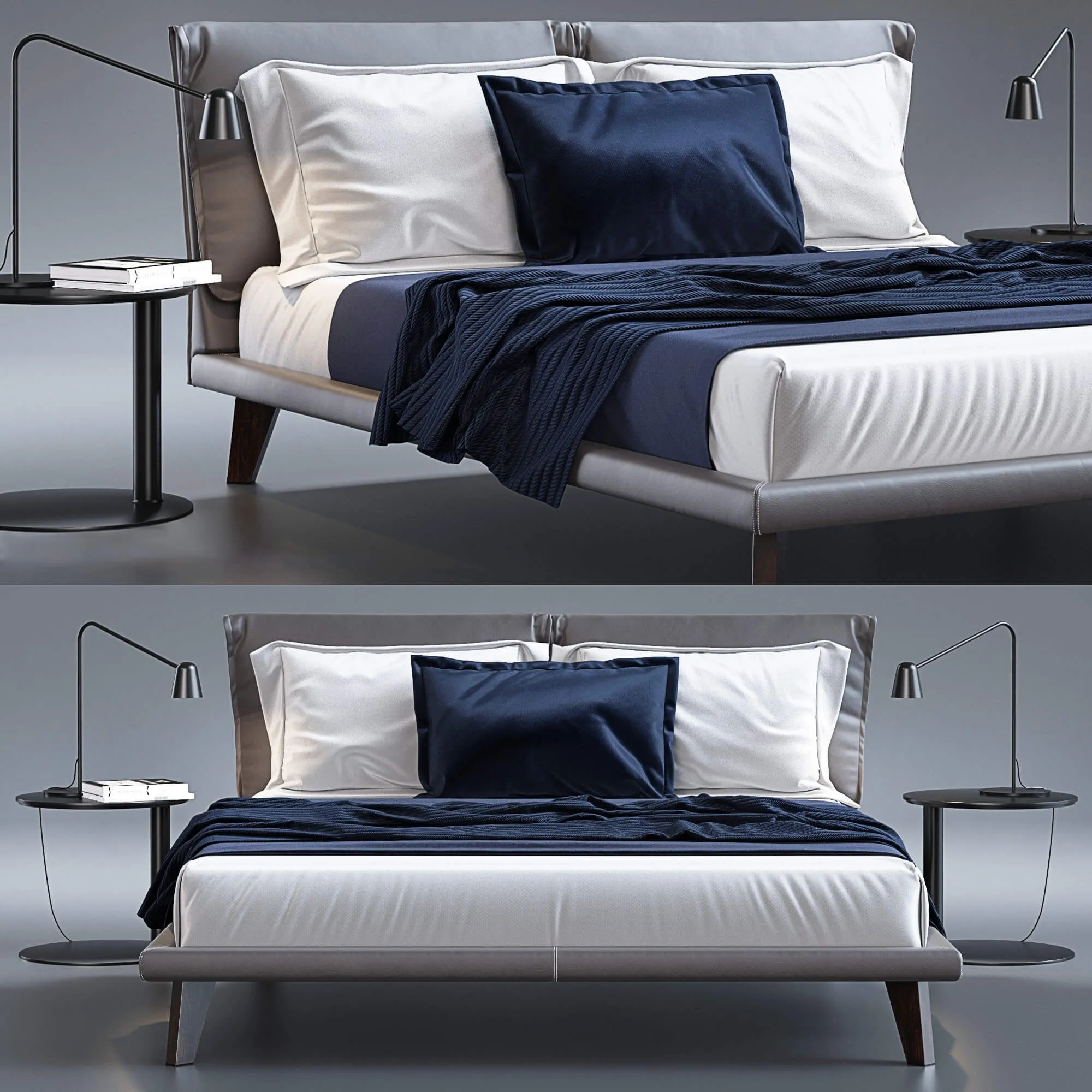 furniture – Adam by Cattelan Italia bed 3D Model