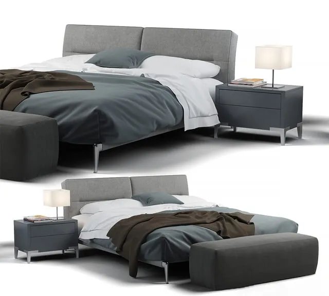 furniture – Adda bed flexform 3D Model