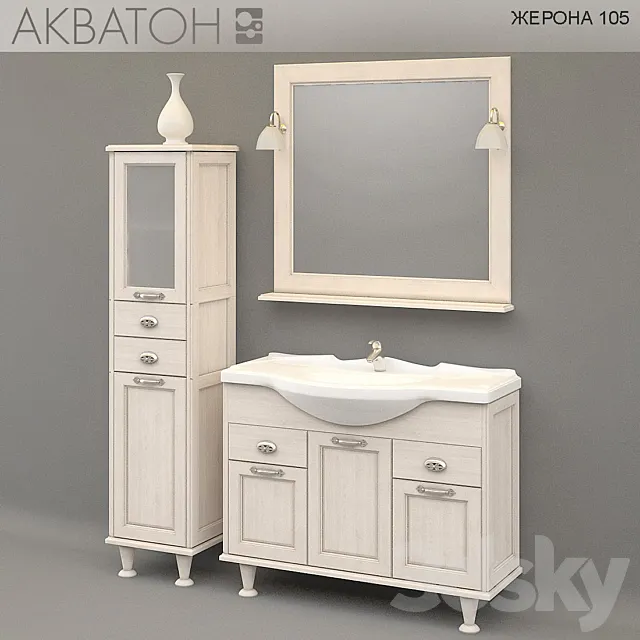 Furniture Akvaton Gerona 105 3DModel Furniture Akvaton Gerona 105 3DModel