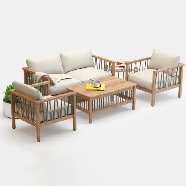furniture – Altinci Cadde Serenity garden sofa set 3D Model