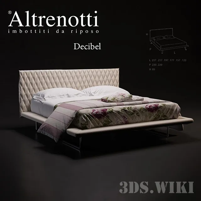 furniture – Altrenotti Decibel bed 3D Model
