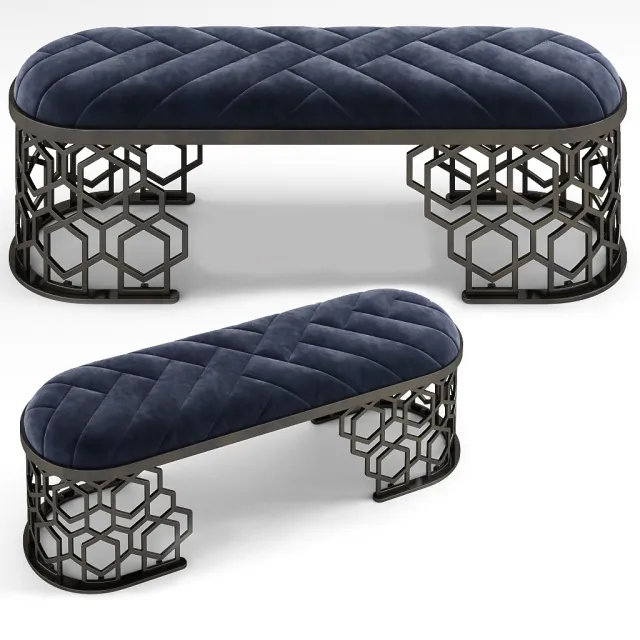 furniture – Amanda bench by Longhi 3D Model