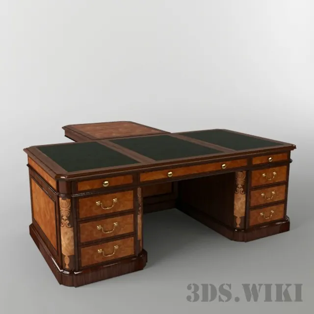 furniture – Ambassador Office Desk 3D Model