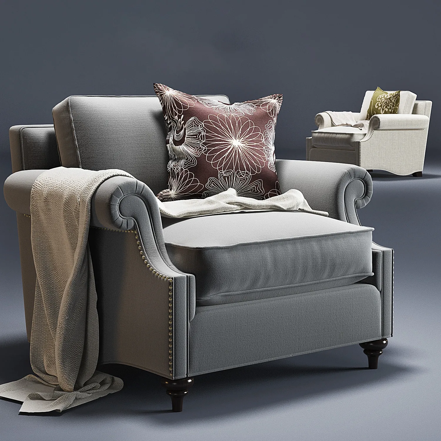 furniture – Ancil armchair 05 3D Model