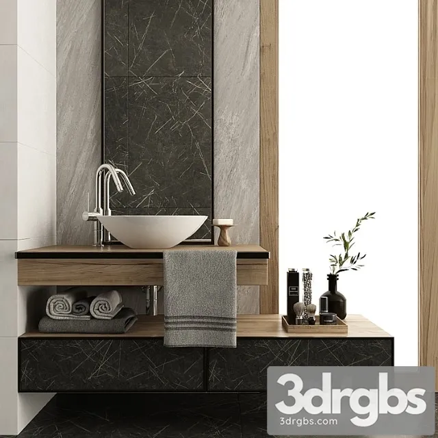 Furniture and Decor for Bathroom 12 3D Model Download
