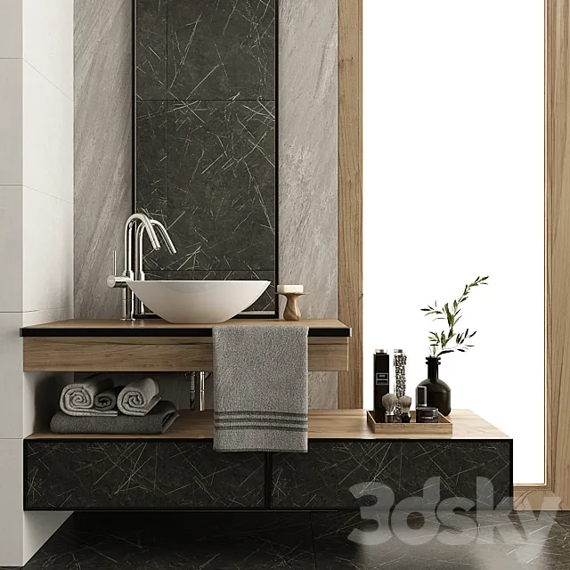 Furniture and decor for bathroom 12 3DModel Furniture and decor for bathroom 12 3DModel