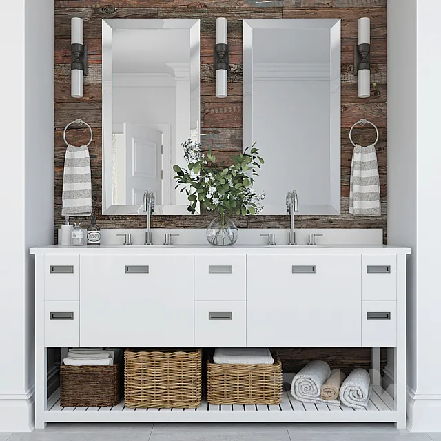 Furniture and decor for bathrooms 11 3DModel Furniture and decor for bathrooms 11 3DModel