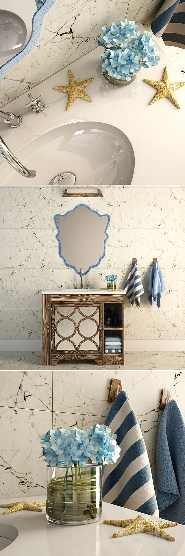 Furniture and decor for bathrooms 3DModel Furniture and decor for bathrooms 3DModel