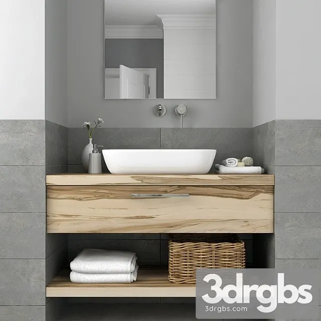 Furniture and Decor for Bathrooms 6 3D Model Download