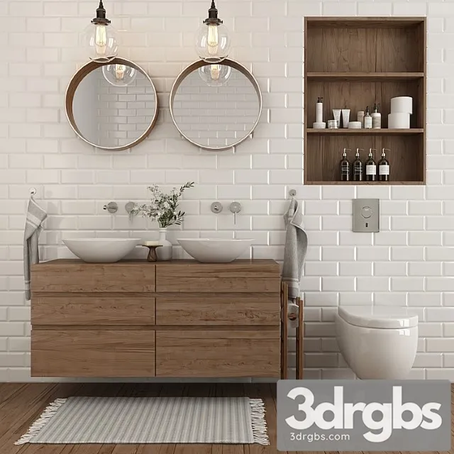 Furniture and Decor for the Bathroom 3D Model Download