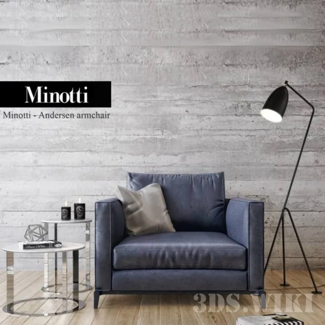 furniture – Andersen armchair 3D Model