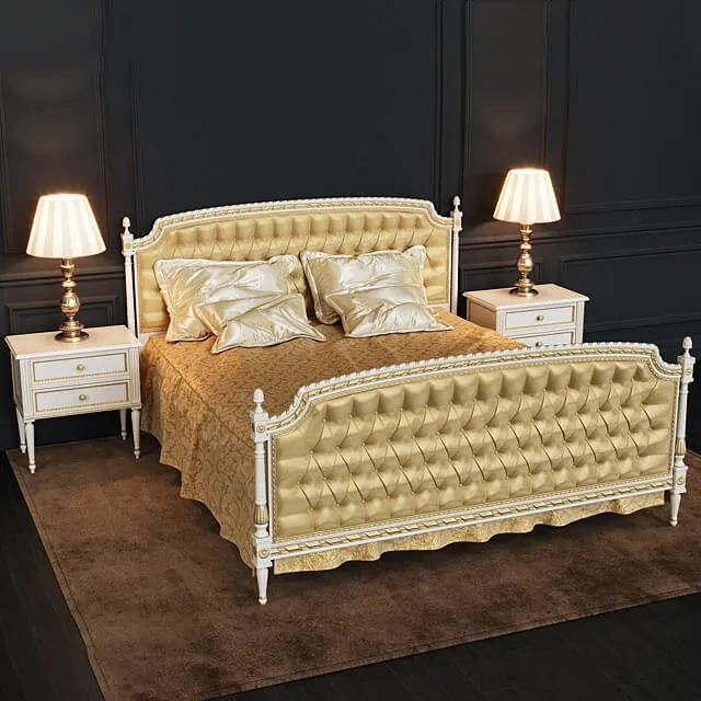 furniture – Angelo Cappellini Bed 3D Model