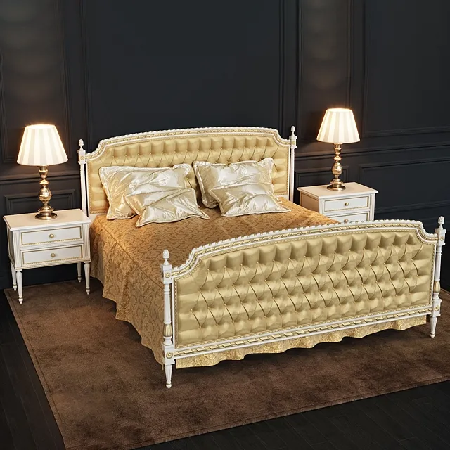 furniture – Angelo Cappellini Salerieri bedroom 0701 3D Model