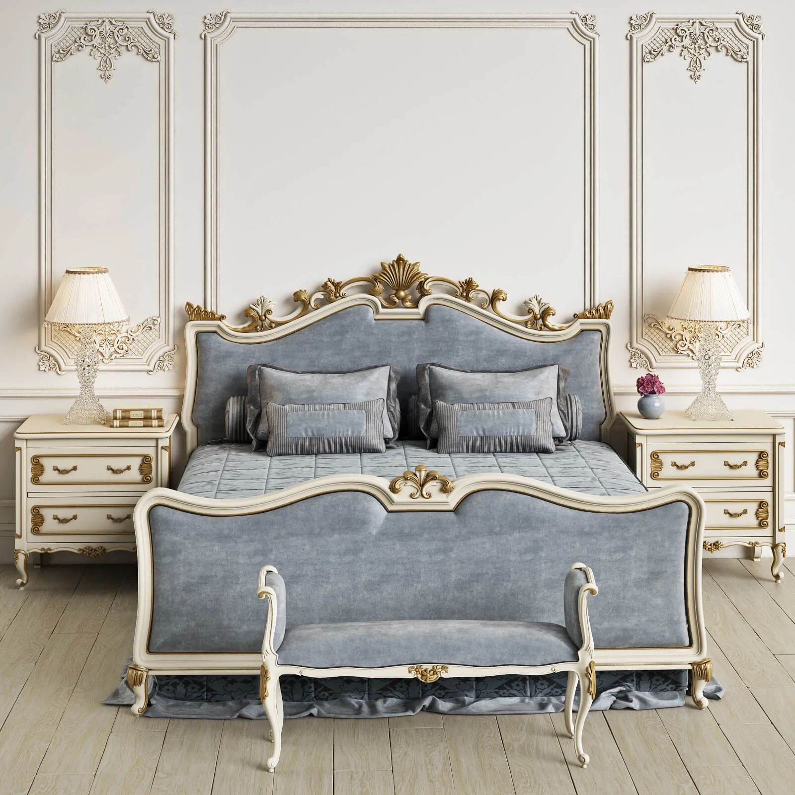 furniture – Angelo Cappellini Wagner Bed 3D Model
