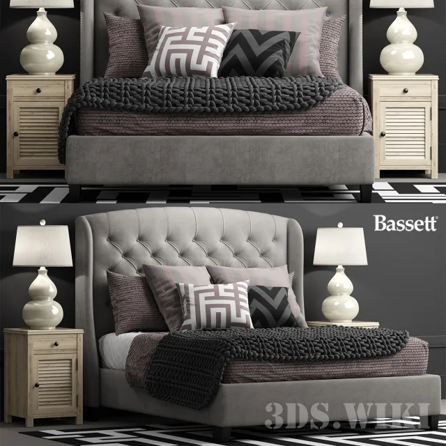 furniture – Arched bed by Bassett 3D Model furniture – Arched bed by Bassett 3D Model