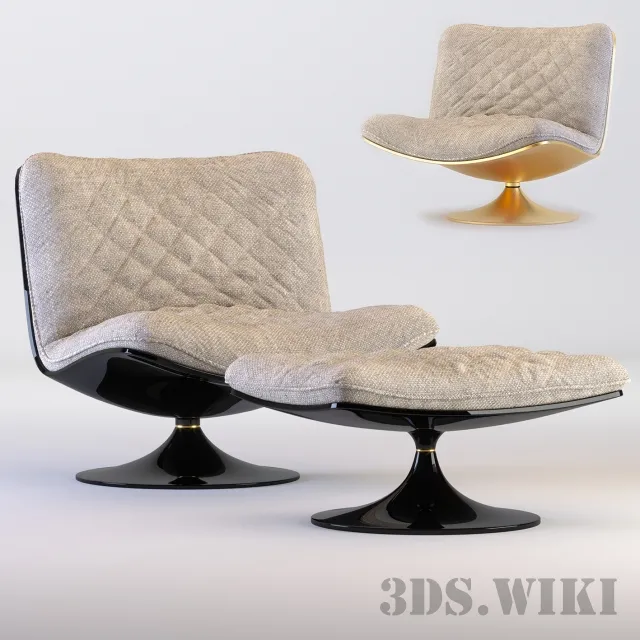 furniture – Arm Chair Baxter Marilyn 3D Model