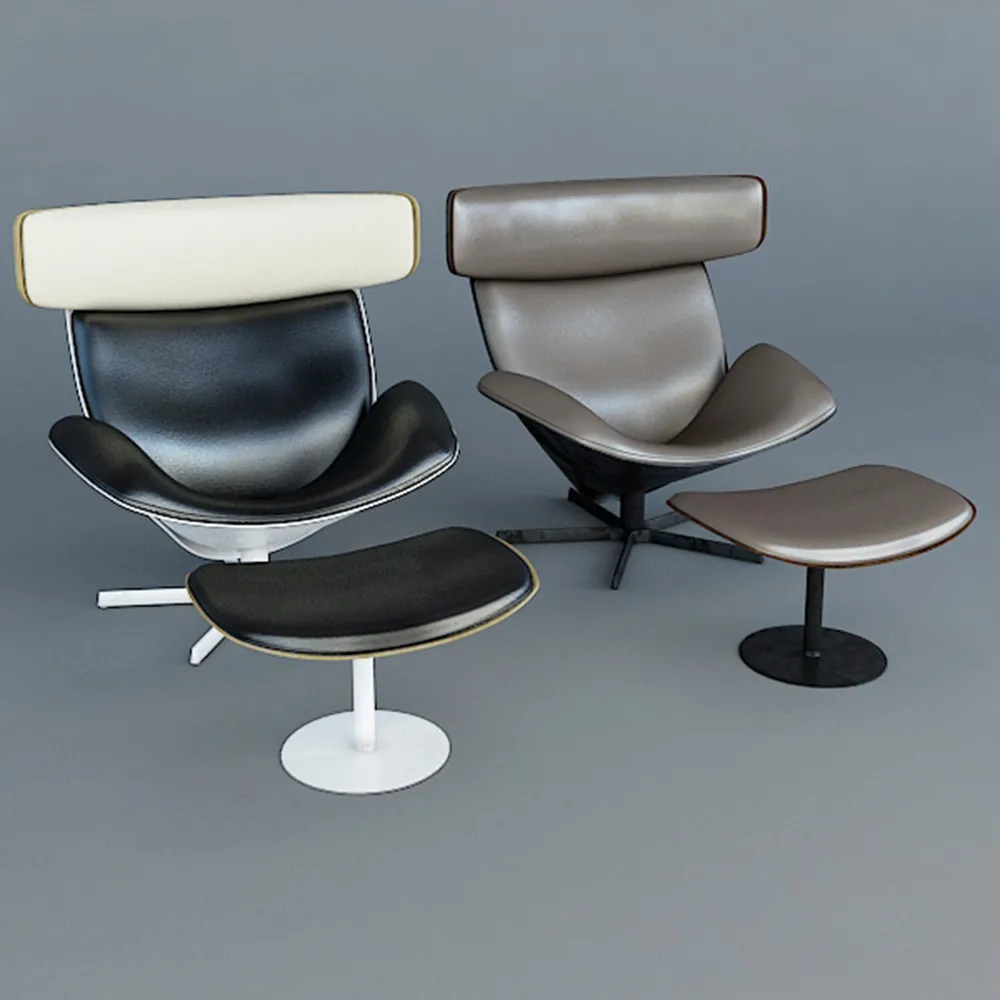 furniture – Armchair ALMORA By B&B Italia 3D Model