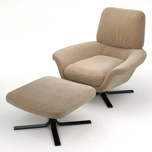 furniture – Armchair and Blake Soft chair from Minotti 3D Model