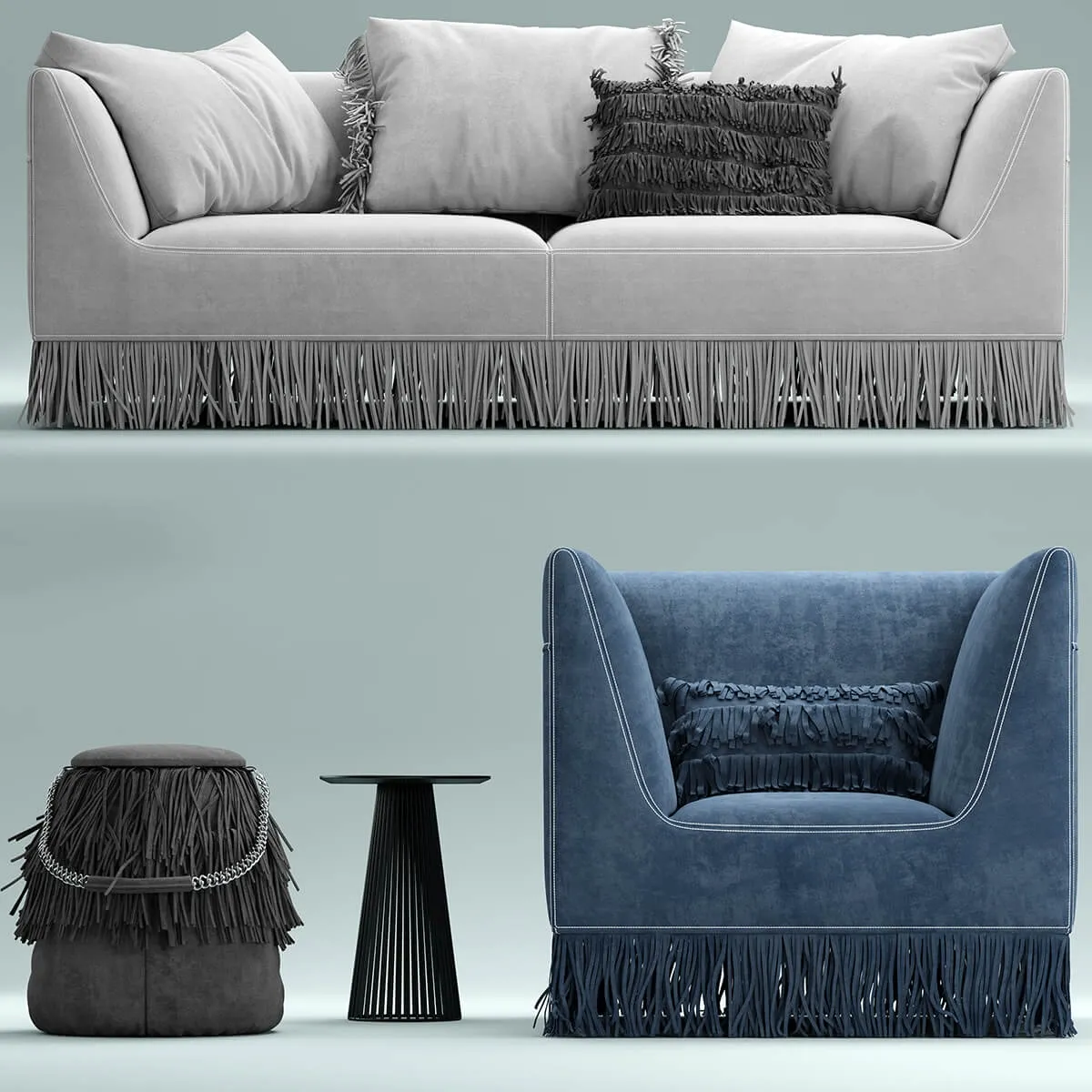 furniture – Armchair and sofa Gamma Marilyn 3D Model