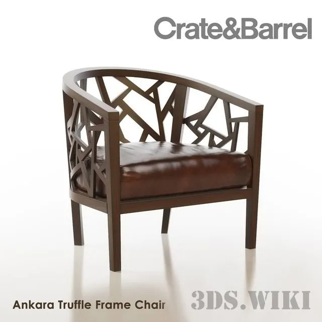 furniture – Armchair Ankara Truffle Frame 3D Model