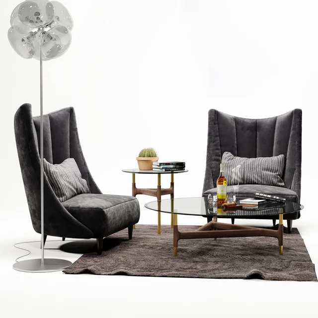 furniture – Armchair Anthea Giorgio collection 3D Model