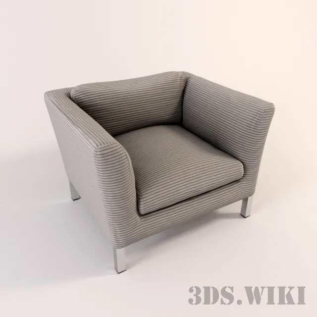 furniture – Armchair Armani Casa Tristano 3D Model