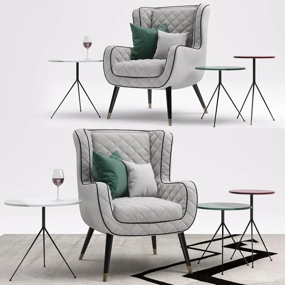 furniture – Armchair Baxter Dolly 3D Model