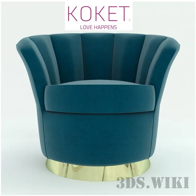furniture – Armchair Besame by KOKET 3D Model