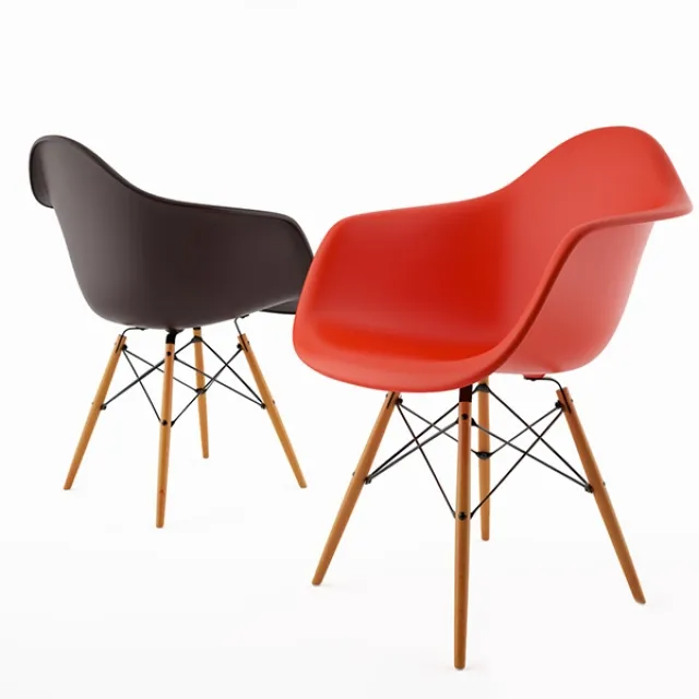 furniture – Armchair Daw by Vitra Eames 3D Model