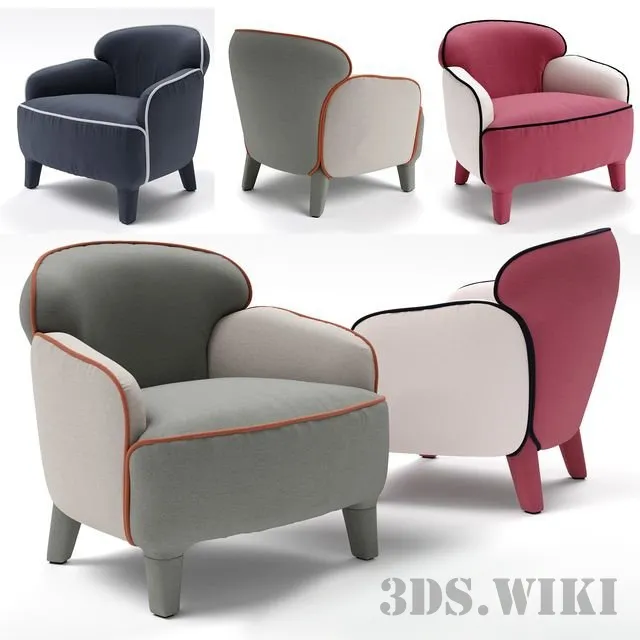 furniture – Armchair Estel Polpetta 3D Model