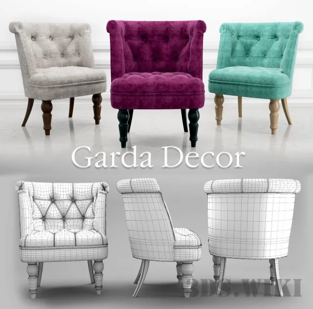furniture – Armchair Garda Decor 3D Model furniture – Armchair Garda Decor 3D Model