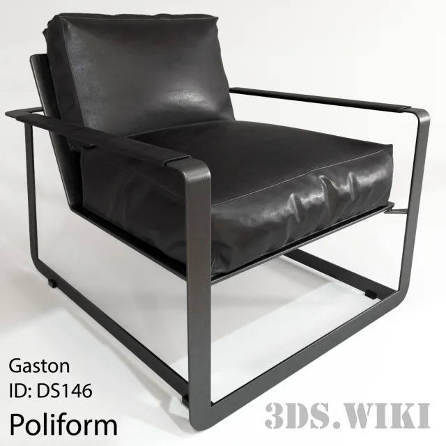 furniture – Armchair GASTON By Poliform 3D Model