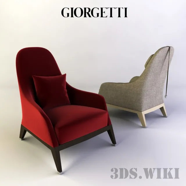 furniture – Armchair Giorgetti 51060 3D Model furniture – Armchair Giorgetti 51060 3D Model