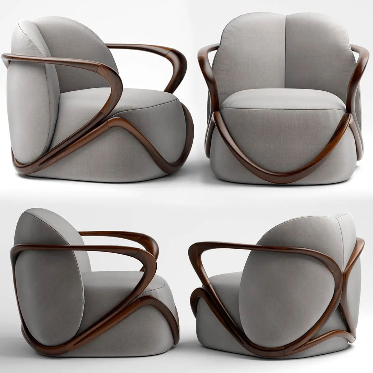 furniture – Armchair Giorgetti Hug 3D Model