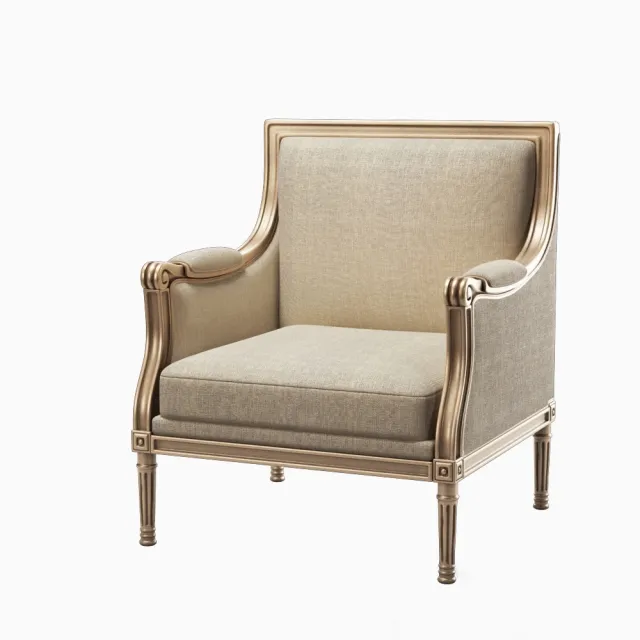 furniture – Armchair Gold Comfort Main Catalogue class poltrona 3D Model