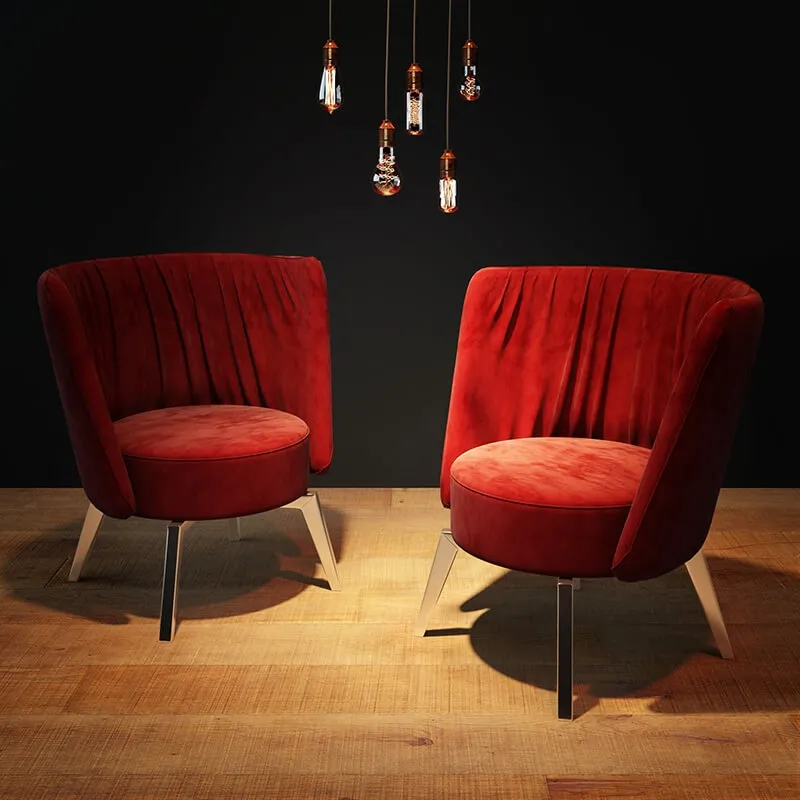 furniture – Armchair Intertime Kite and Edison lamps 3D Model