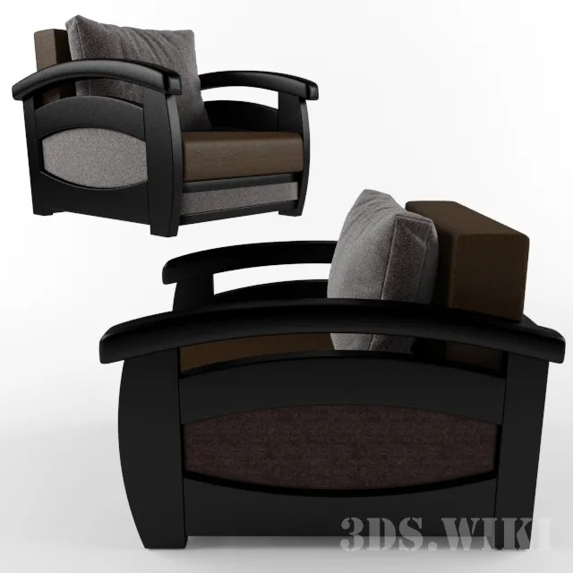 furniture – Armchair is Prague 3D Model