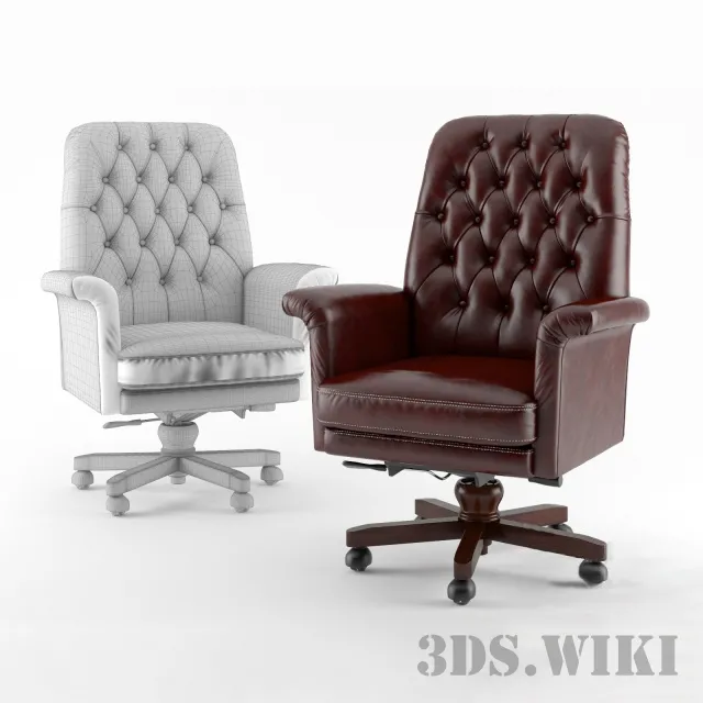 furniture – Armchair Leather RED 3D Model furniture – Armchair Leather RED 3D Model